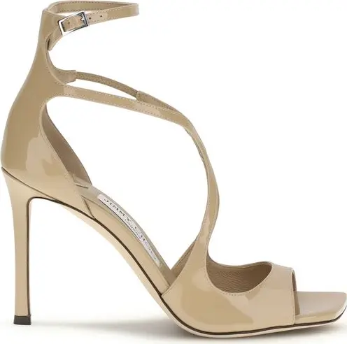 Multicolor Calf Leather Bos Taurus Stiletto Heel Sandals