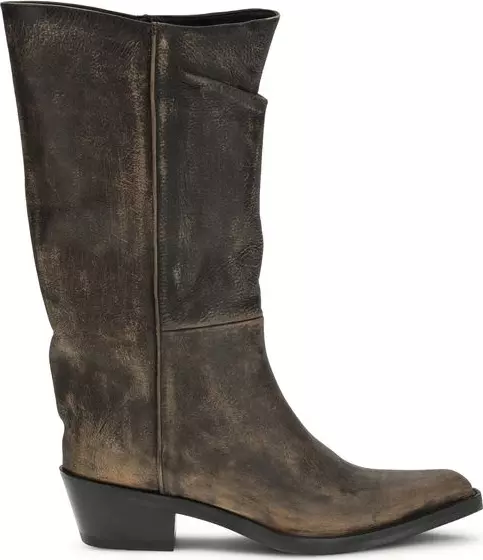 Brown Calf Leather Bos Taurus Boots