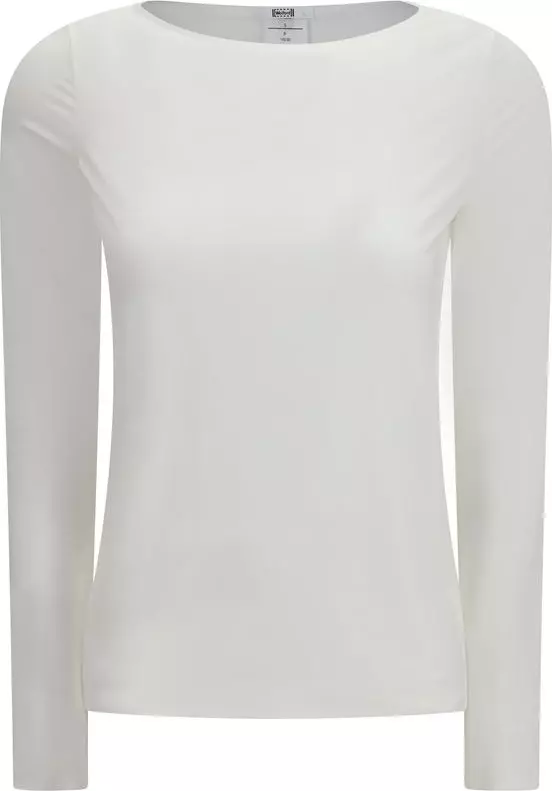 White Modal Long Sleeve T-Shirt