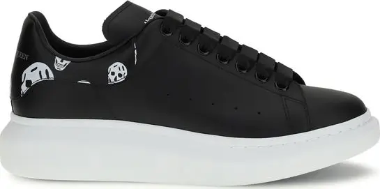 Black Calf Leather Bos Taurus Chunky Sneakers