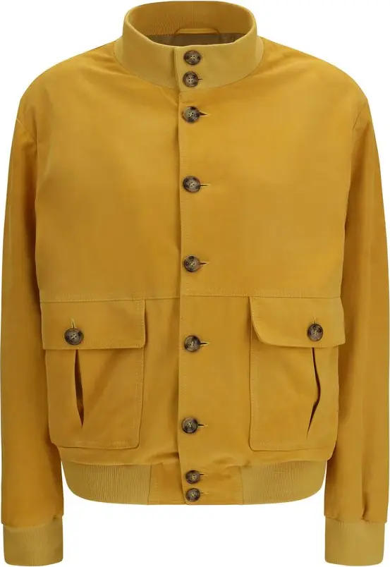 Bicolor Goatskin Bomber