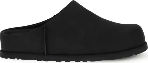 Black Calf Leather Bos Taurus Mules