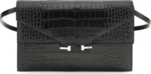 Black Calf Leather Bos Taurus Shoulder Bag