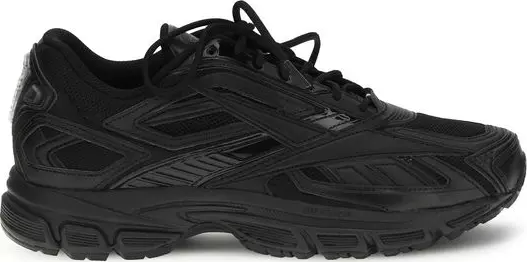 Black Polyethylene Athletic Sneakers