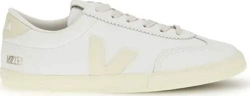 White Calf Leather Bos Taurus Low Top Sneakers