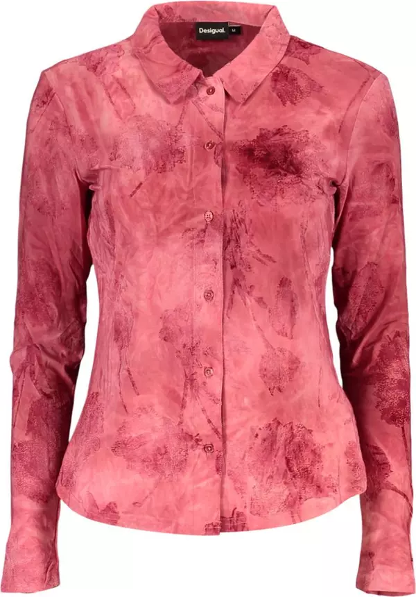 Rosso Polyester Women Shirt