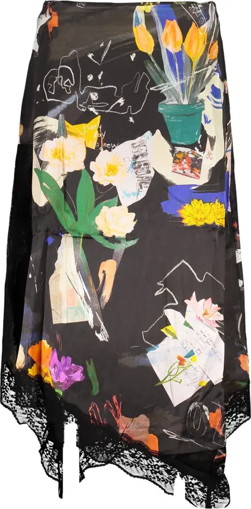 Nero Poliammide Women Skirt