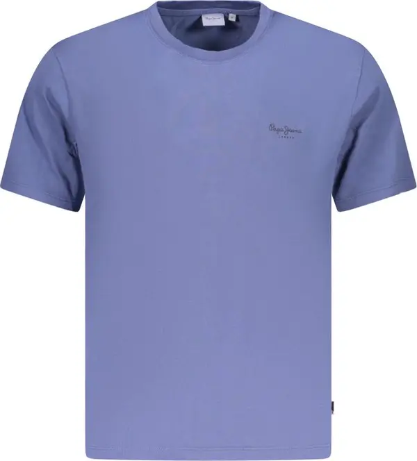 Blue Cotton Men's T-Shirt