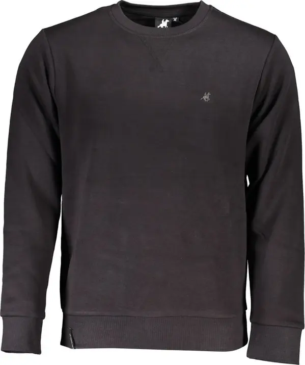 Black Cotton Men's Sweatshirt