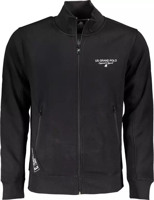 Black Cotton Men's Sweatshirt