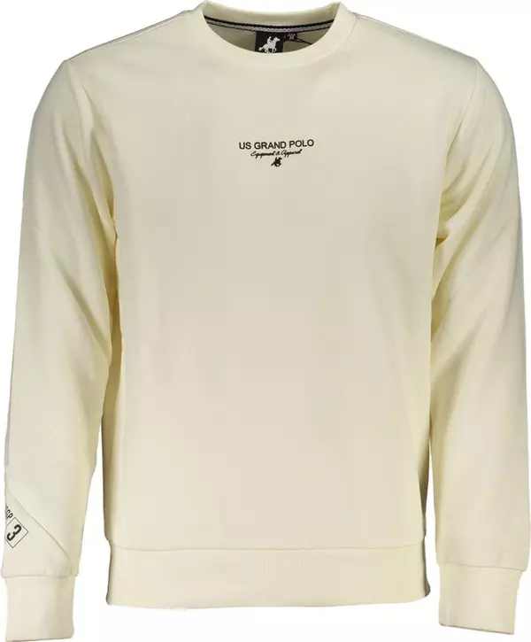 White Cotton Men's Sweatshirt