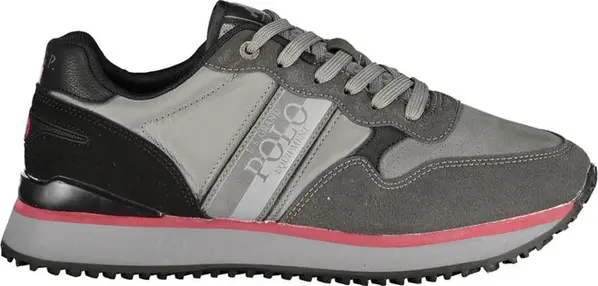 Grigio Polyurethane Men Sneaker