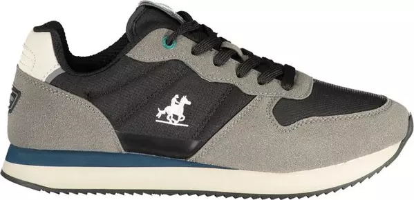 Black Polyurethane Men Sneaker