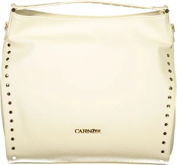 Beige Polyurethane Women Shoulder Bag
