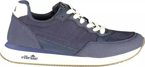 Blue Polyester Men Sneaker