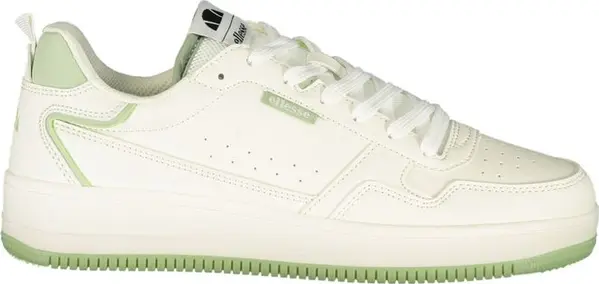 White Polyurethane Women Sneaker