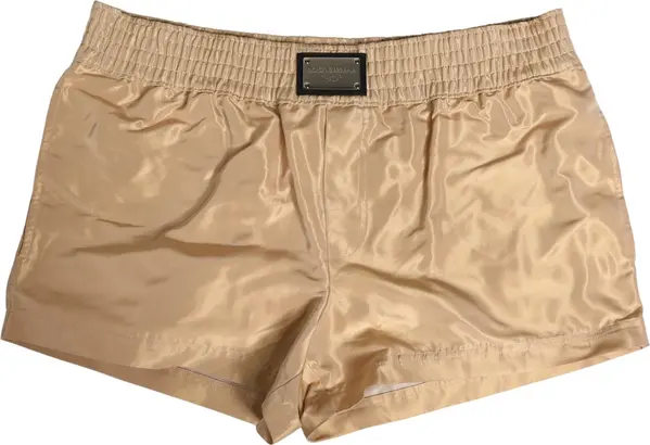 Beige Polyester Men Boxer Shorts Underwear