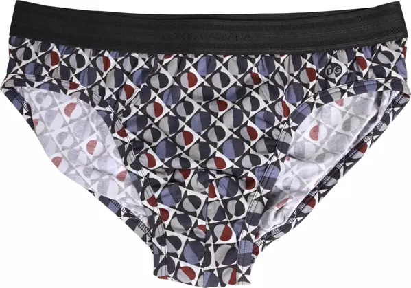 Multicolor Patterned Men Midi Brief Underwear