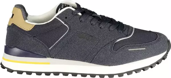 Blu Polyester Men Sneaker