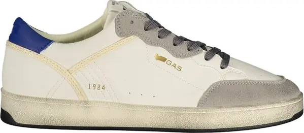 White Polyurethane Men's Sneaker