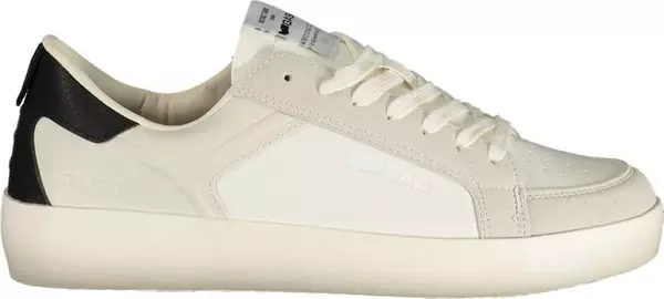 White Polyurethane Men's Sneaker