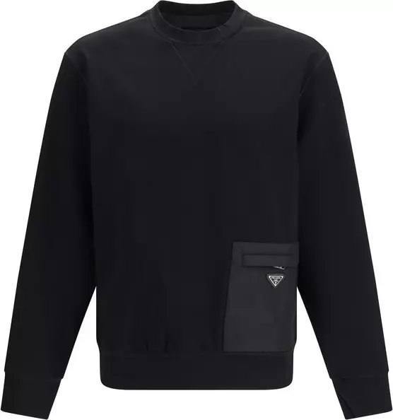 Black Viscose Sweatshirt