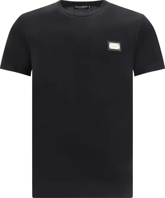 Black Cotton T-Shirt