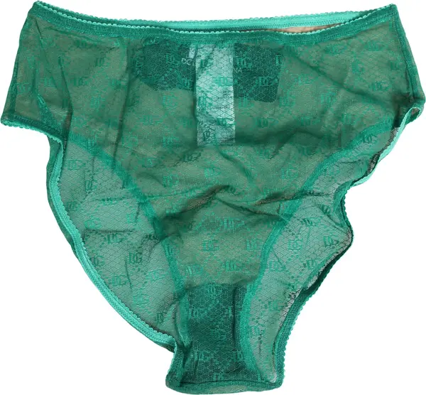 Green Lace Nylon DG Lingerie Panty Brief Underwear