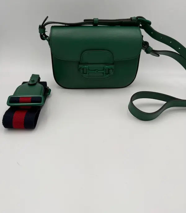 GUCCI HORSEBIT 1955 Emerald Handbag