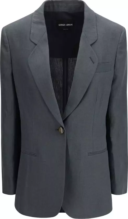 Gray Linen Jacket