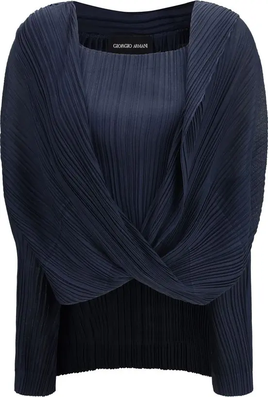 Blue Viscose Blouse