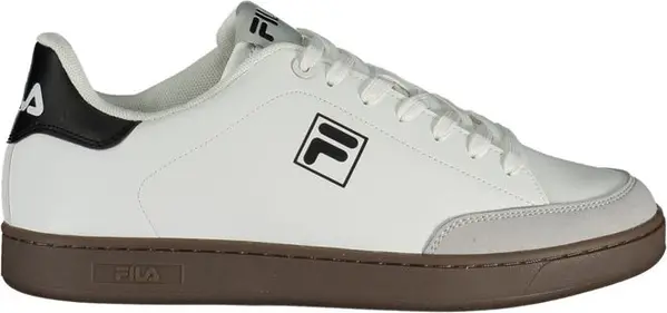White Polyurethane Men Sneaker