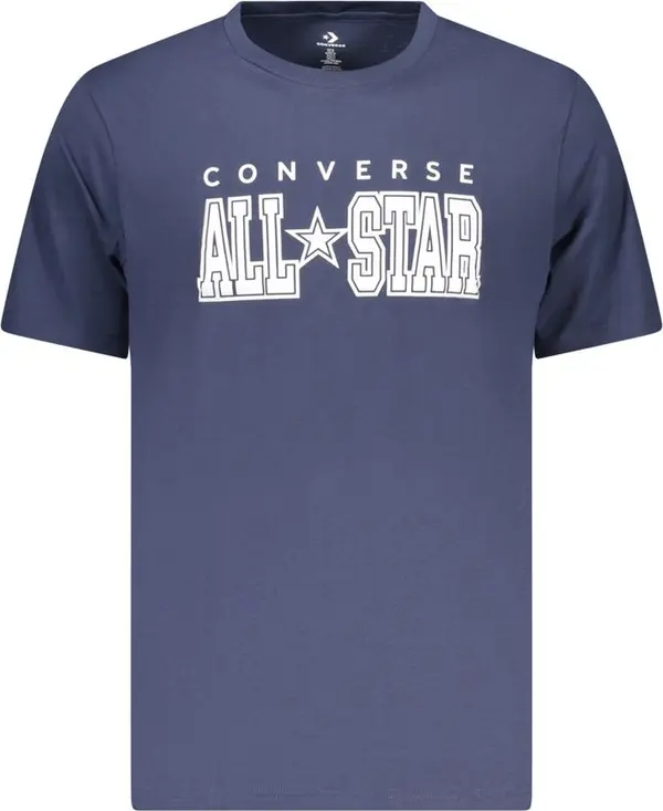 Blue Cotton Men's T-Shirt