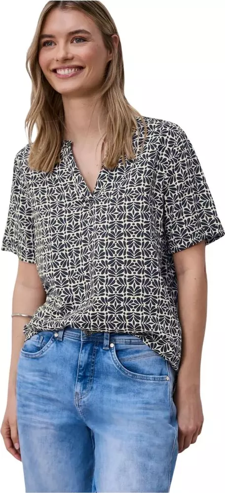 Blue Viscose Blouse
