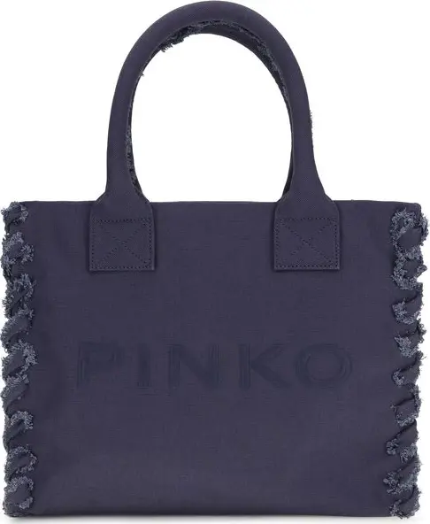 Blue Cotton Shoulder Bag