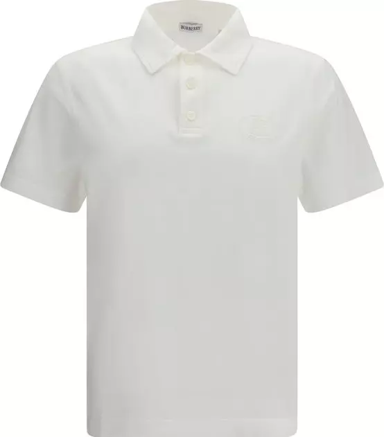 White Cotton Polo Shirt