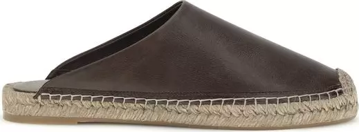 Brown Calf Leather Bos Taurus Espadrilles
