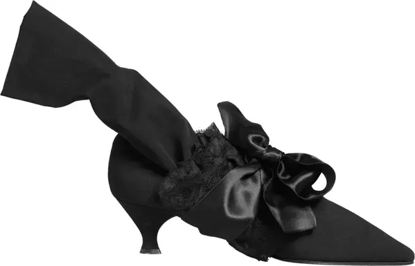 Black Suede Mid Calf Boots Shoes