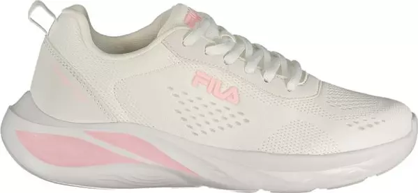 White Polyester Women's Sneakers