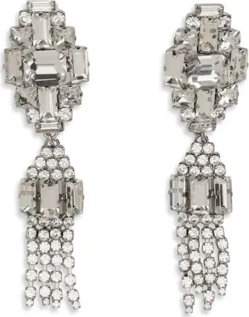 Silver Metal Earrings
