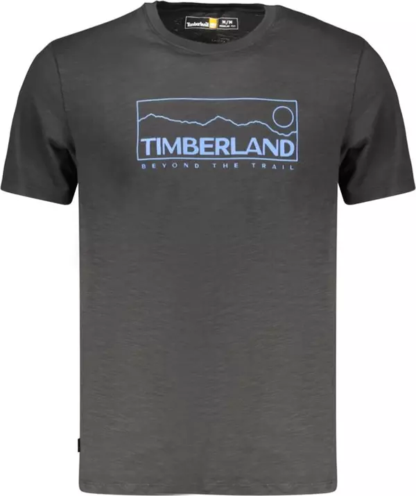 Black Cotton Men T-Shirt