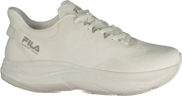 White Polyester Men's Sneaker