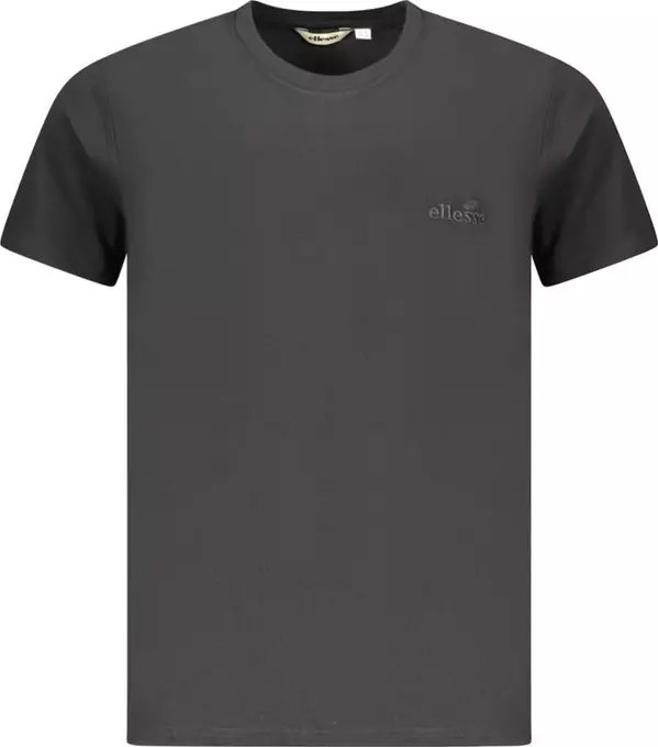 Black Cotton Men T-Shirt