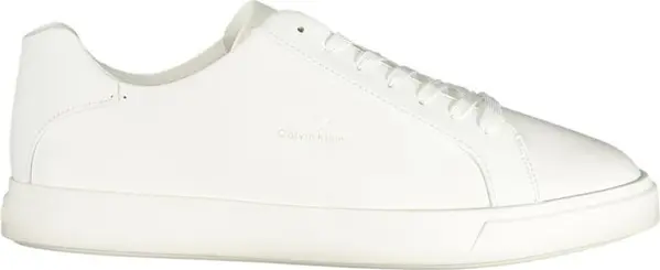 White Polyurethane Men Sneaker
