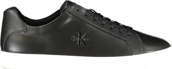 Black Polyurethane Men Sneaker