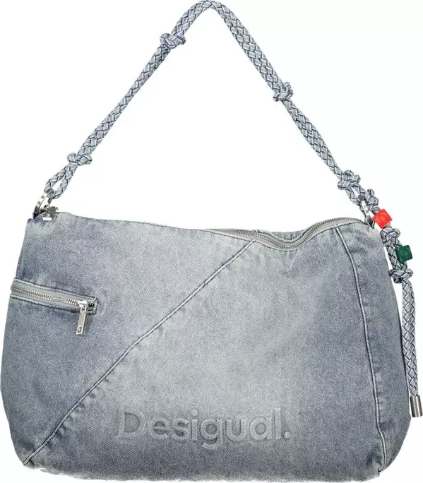 Azzurro Cotton Women Handbag