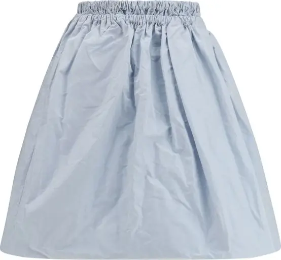Blue Silk Long Skirt
