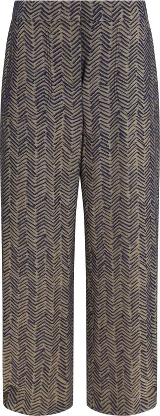 Brown Viscose Casual Pants