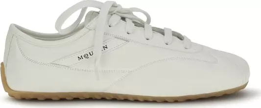 White Calf Leather Bos Taurus Athletic Sneakers