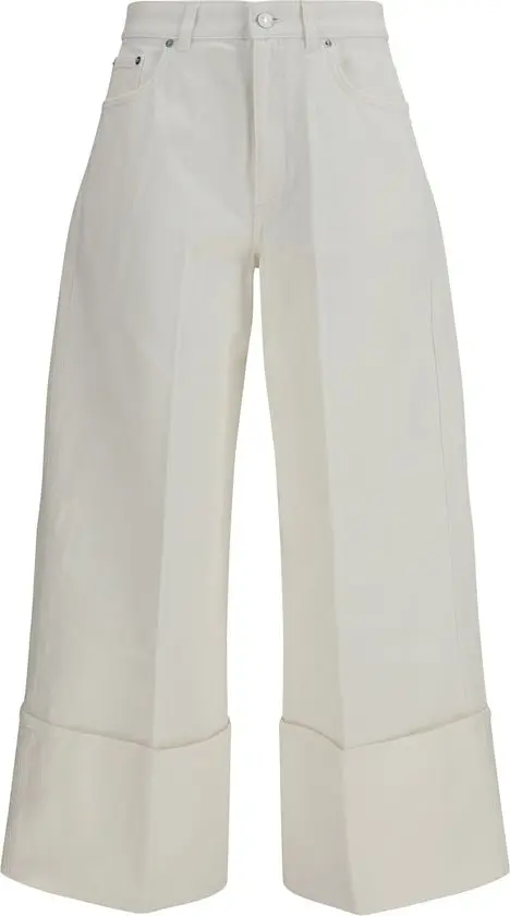 White Cotton Jeans Denim